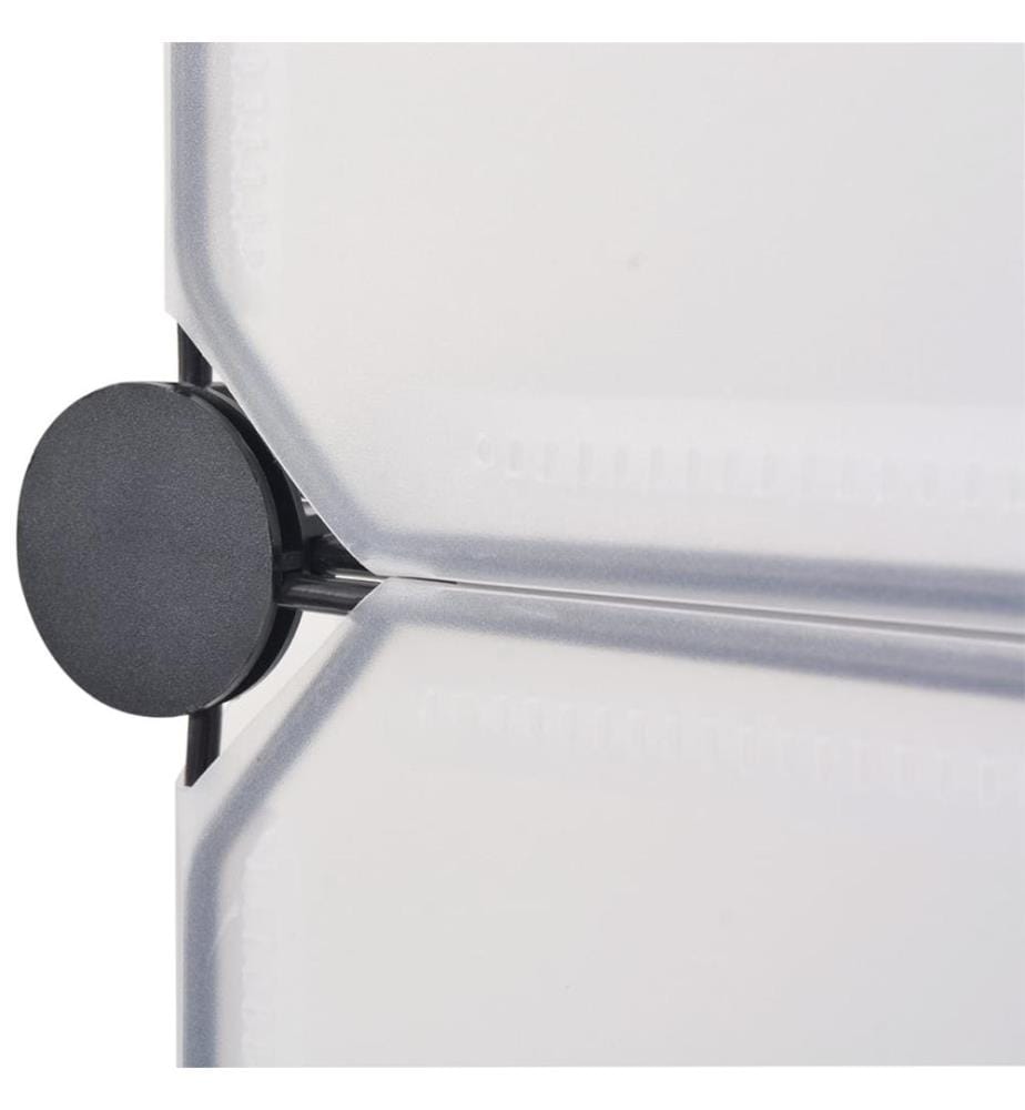 Schuh-Organizer Zusammenklappbar mit 10 Fächern Weiss