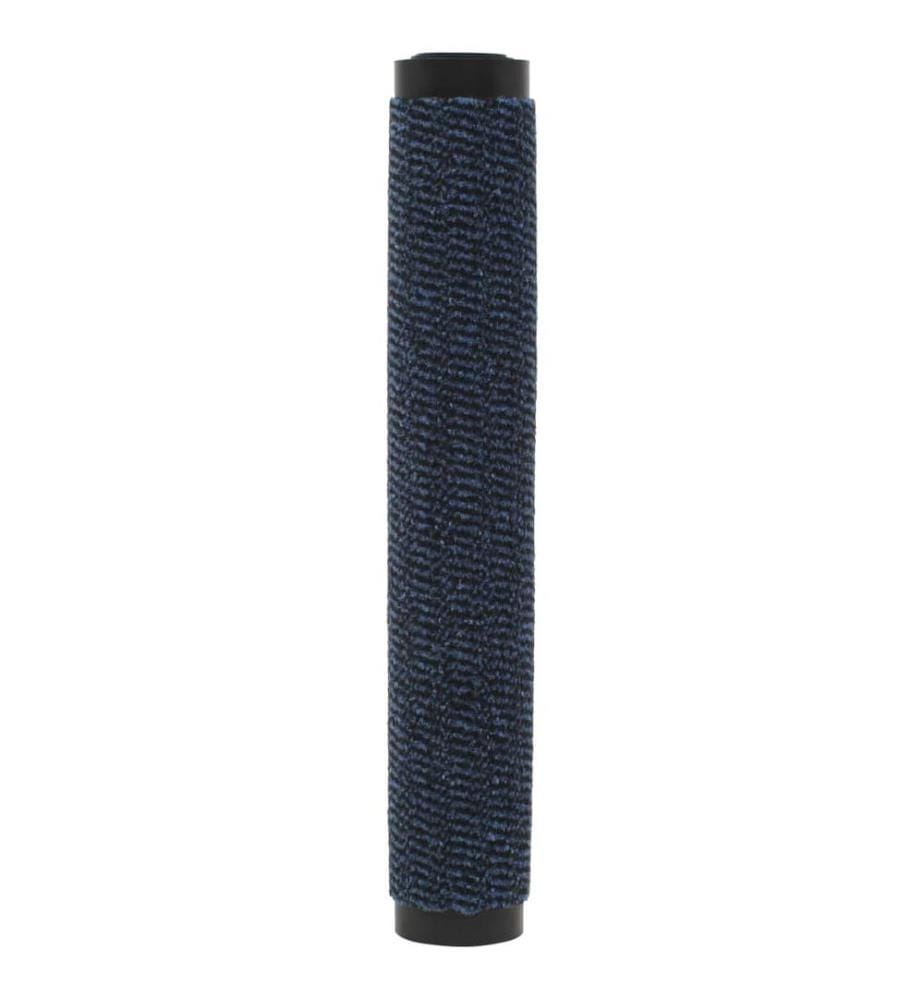 Paillassons rectangulaires 2 pcs 80 x 120 cm Bleu