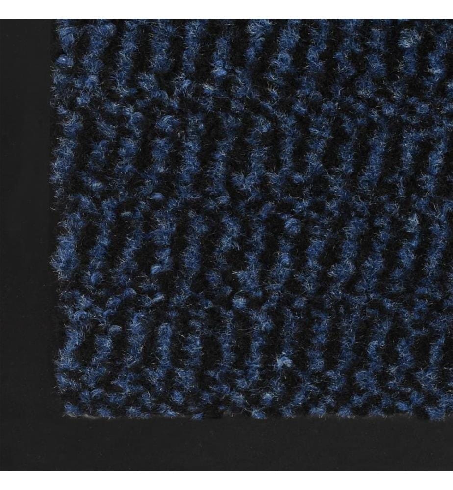 Paillassons rectangulaires 2 pcs 80 x 120 cm Bleu