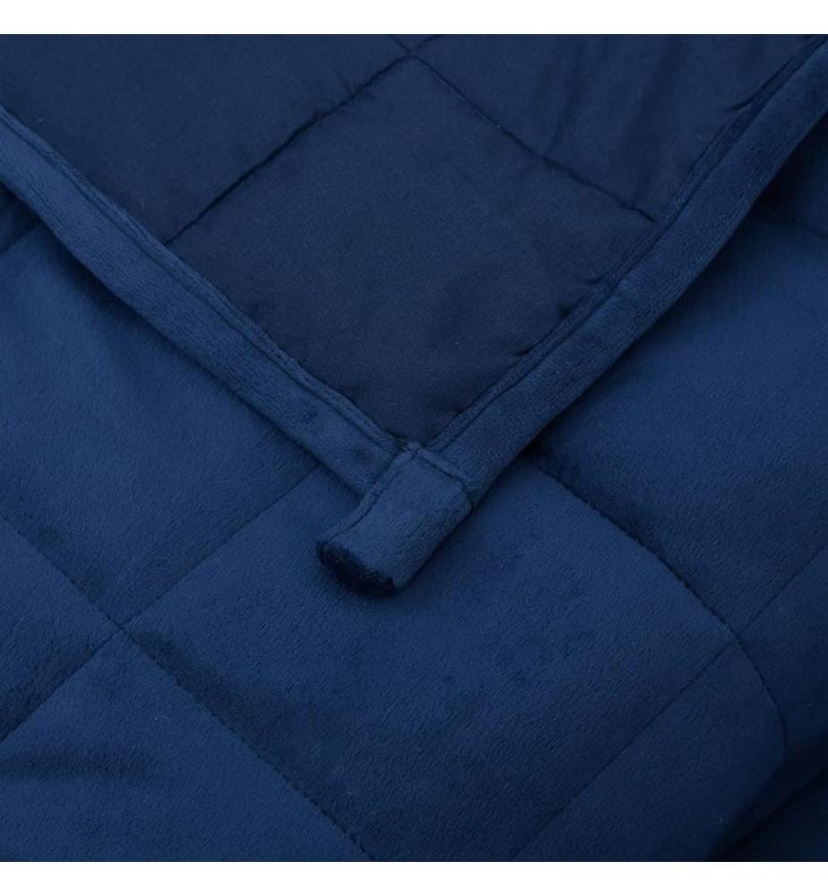 Couverture lestée Bleu 200x220 cm 9 kg Tissu
