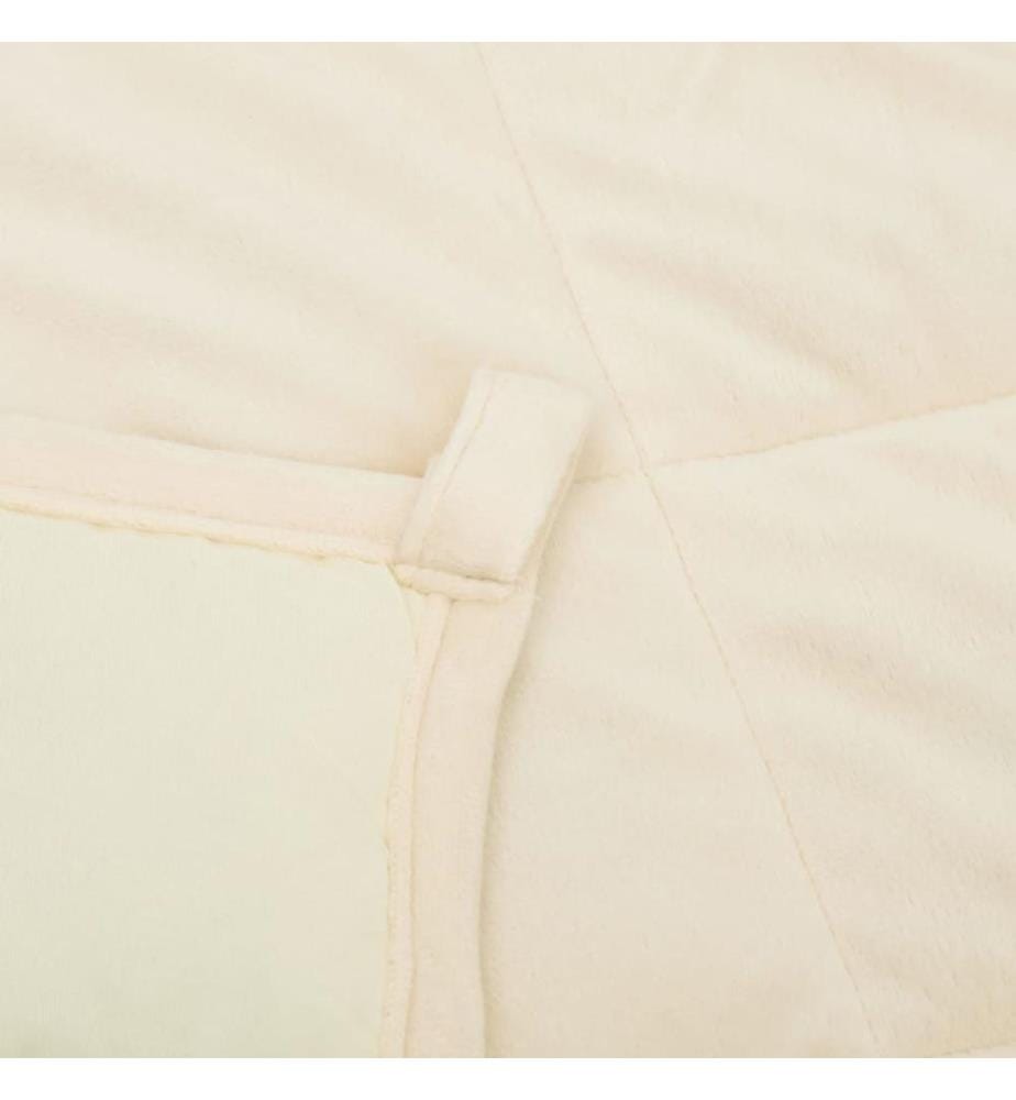 Gewichtsdecke Hellcreme 140x200 cm 10 kg Stoff