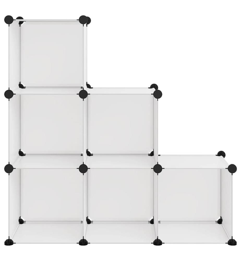 Regalsystem mit 6 Würfeln Transparent PP