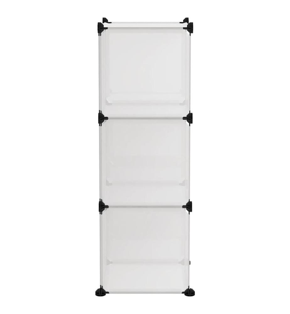 Regalsystem mit 6 Würfeln Transparent PP