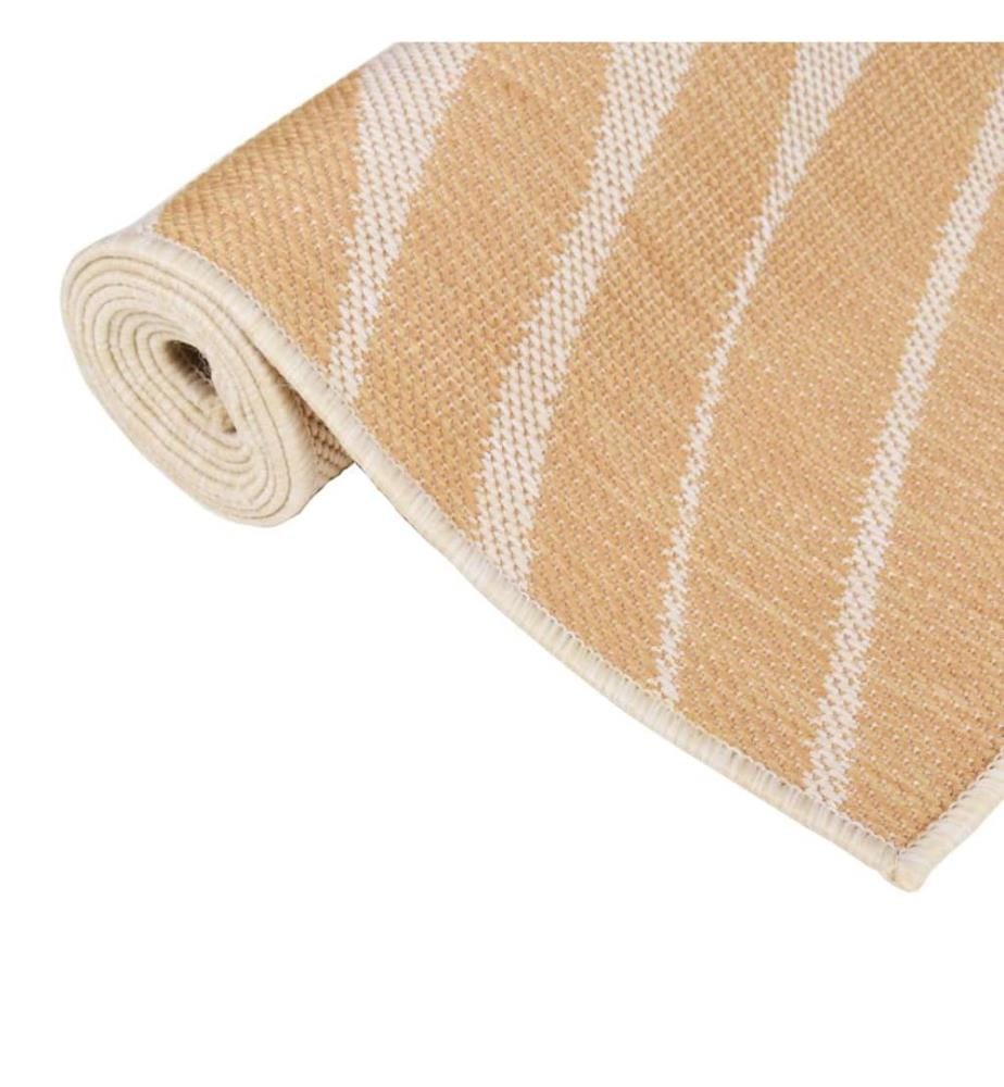 Outdoor-Teppich Flachgewebe 140x200 cm Blattmuster