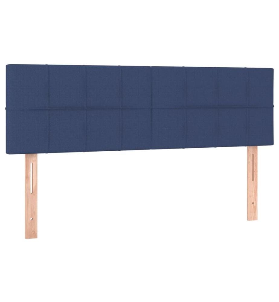 Kopfteile 2 Stk. Blau 72x5x78/88 cm Stoff