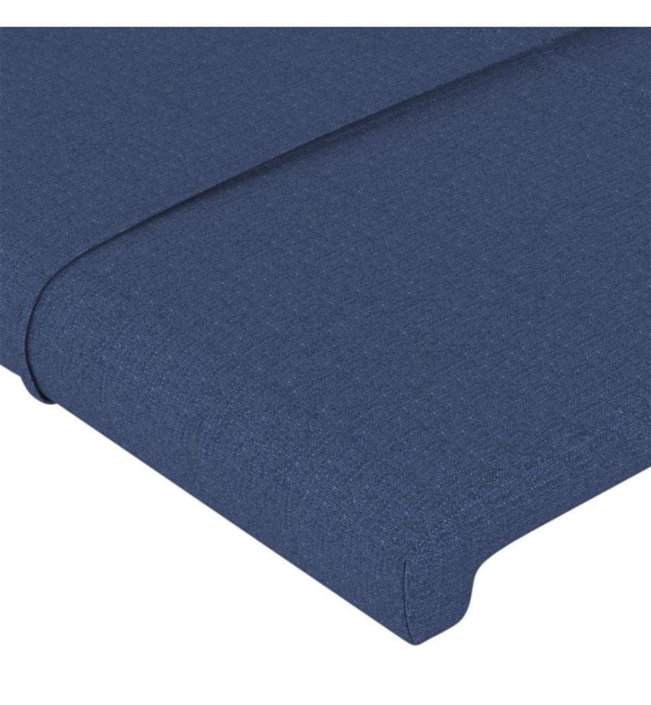 Kopfteile 2 Stk. Blau 72x5x78/88 cm Stoff