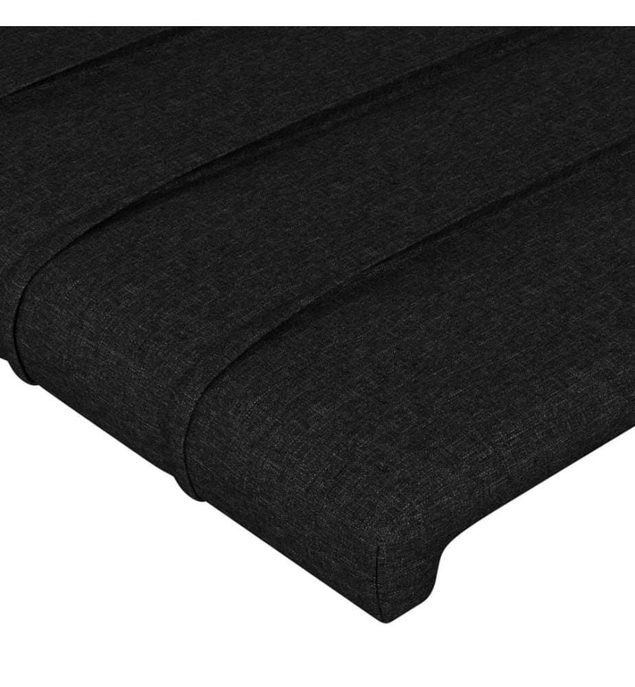 Kopfteile 2 Stk. Schwarz 72x5x78/88 cm Stoff