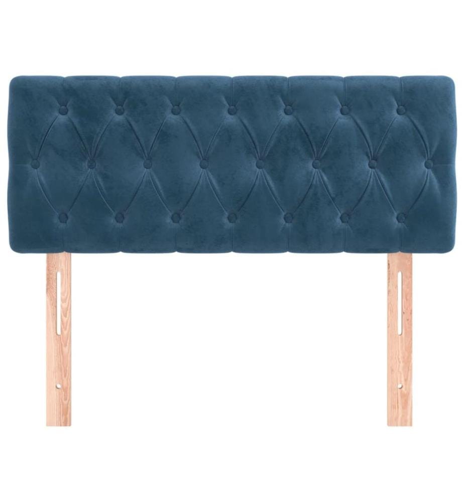 Kopfteil Dunkelblau 90x7x78/88 cm Samt