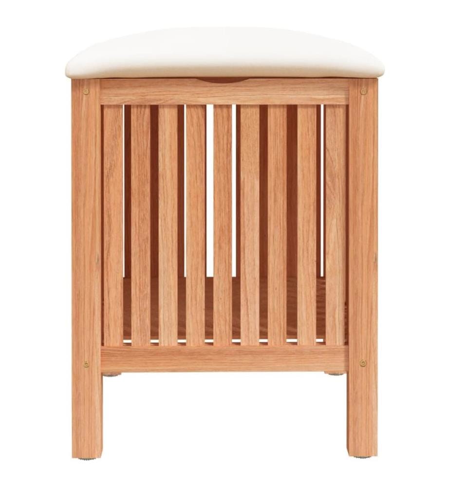 Badhocker 40,5x40x52 cm Massivholz Nussbaum