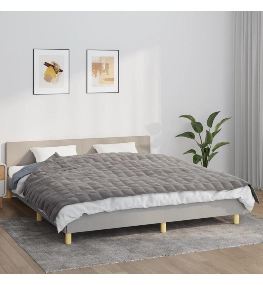 Gewichtsdecke Grau 155x220 cm 11 kg Stoff