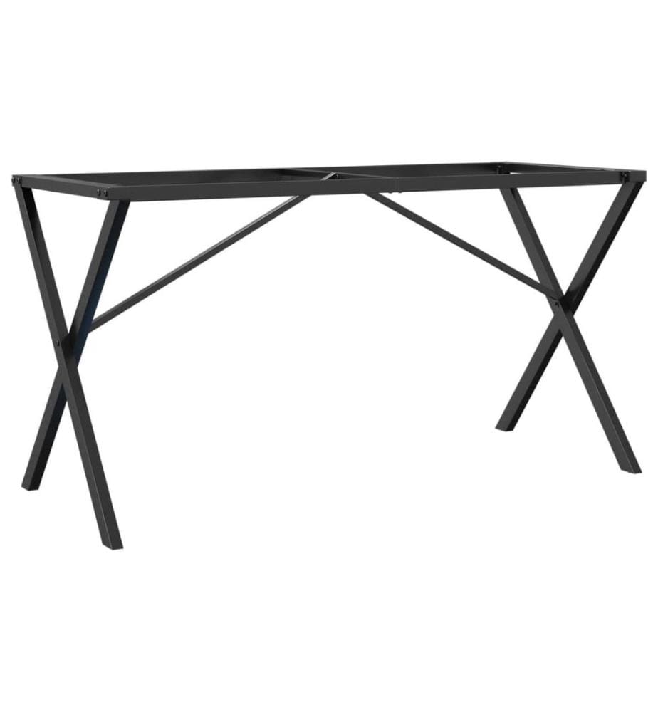 Esstisch-Gestell in X-Form 120x60x73 cm Stahl