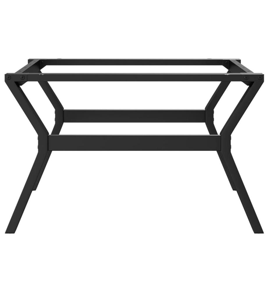 Pieds de table basse cadre en Y 80x70x43 cm acier
