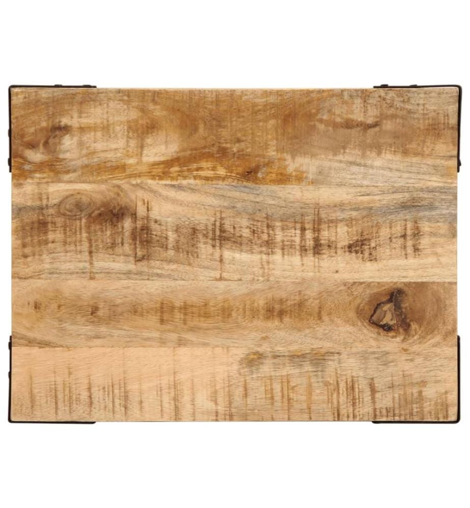 Table d'appoint 40x30x40 cm bois massif de manguier brut