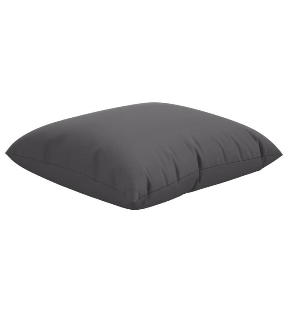 Coussins de canapé lot de 4 anthracite 60x60 cm tissu