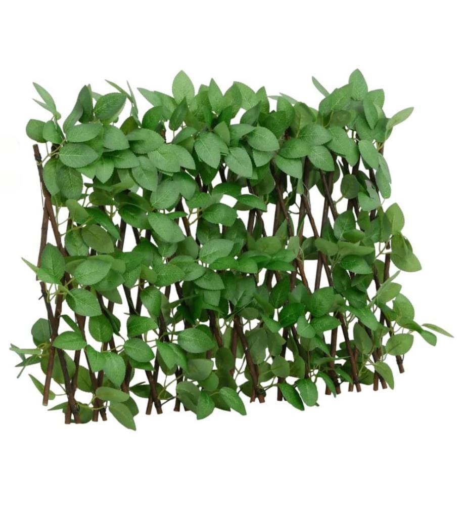 Treillis de lierre artificiel extensible 5 pcs vert 180x30 cm