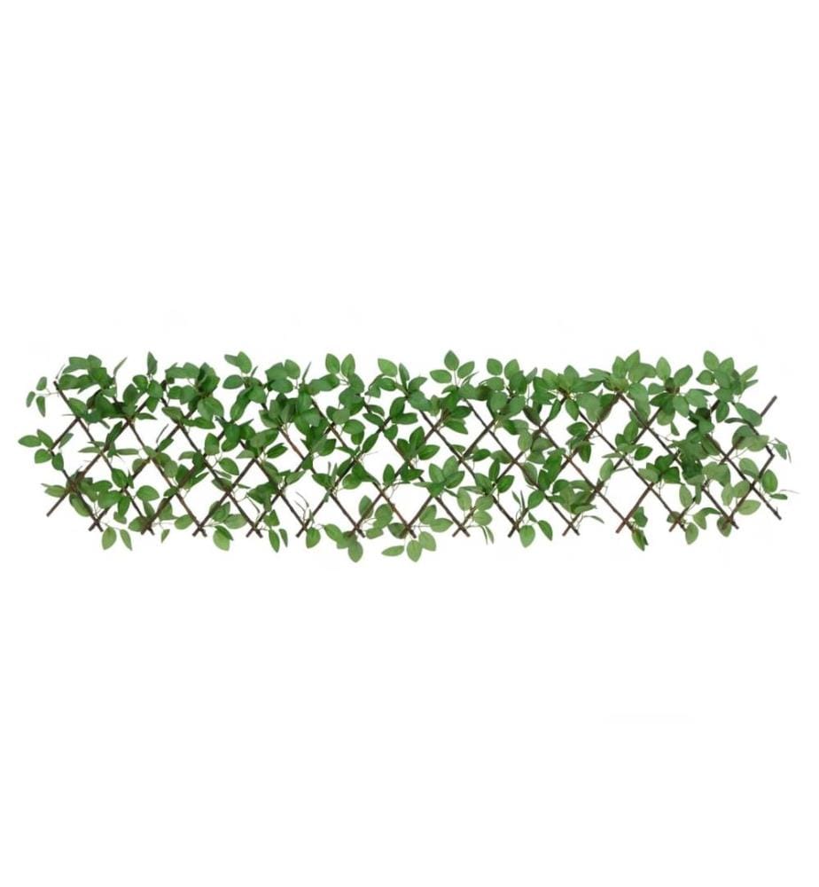 Treillis de lierre artificiel extensible 5 pcs vert 180x30 cm