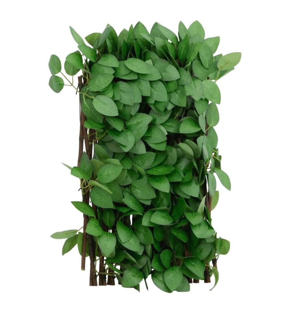 Treillis de lierre artificiel extensible 5 pcs vert 180x30 cm