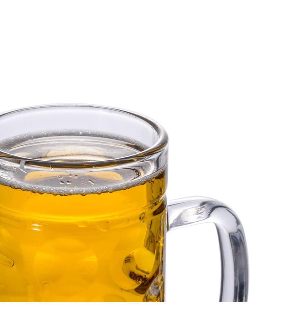 Chopes à bière avec poignée en verre 6 pcs 1000 ml