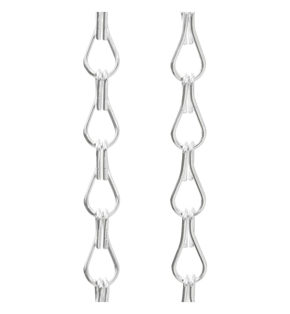 Türvorhang aus Ketten 90x212 cm Aluminium