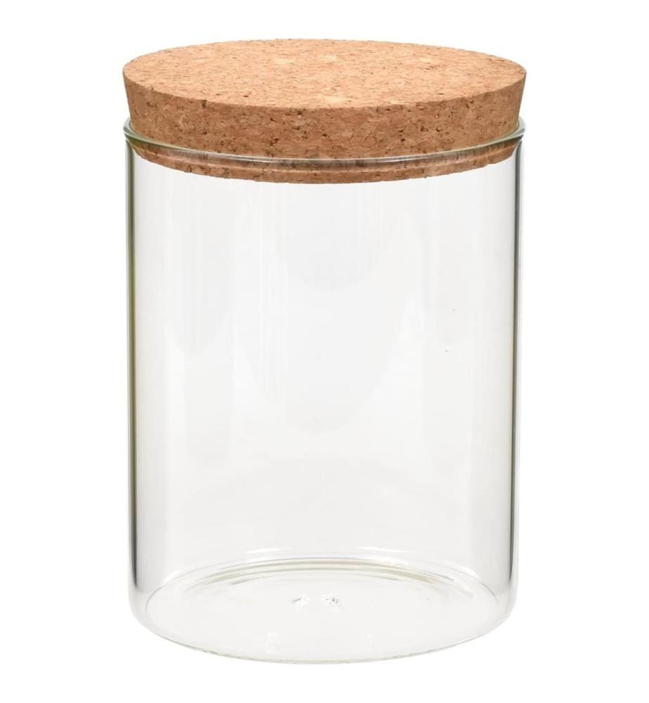 Vorratsgläser mit Korkdeckel 6 Stk. 650 ml