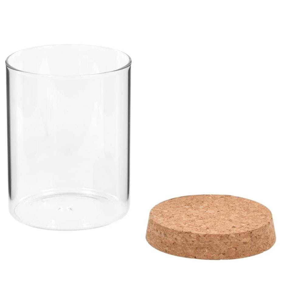Vorratsgläser mit Korkdeckel 6 Stk. 650 ml