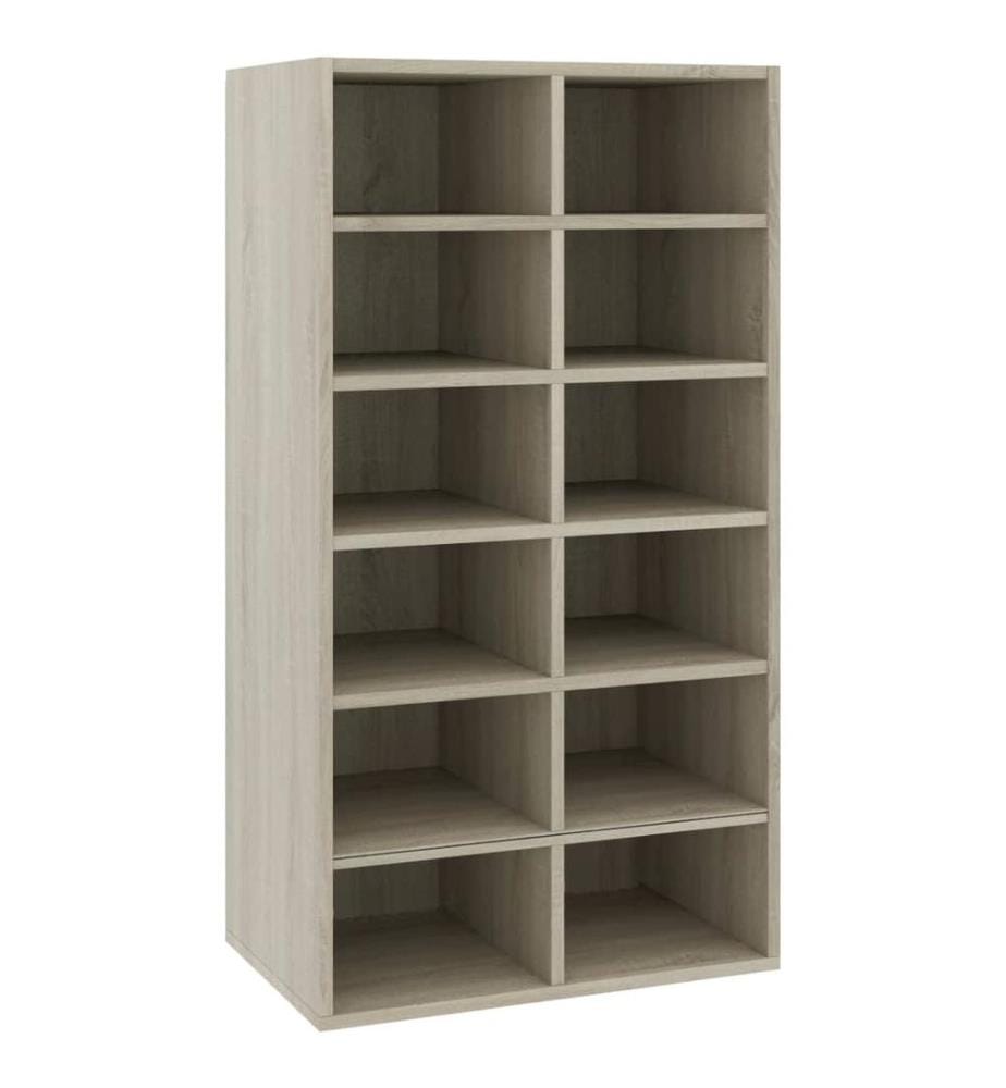 Schuhregal Sonoma-Eiche 54x34x100,5 cm Holzwerkstoff