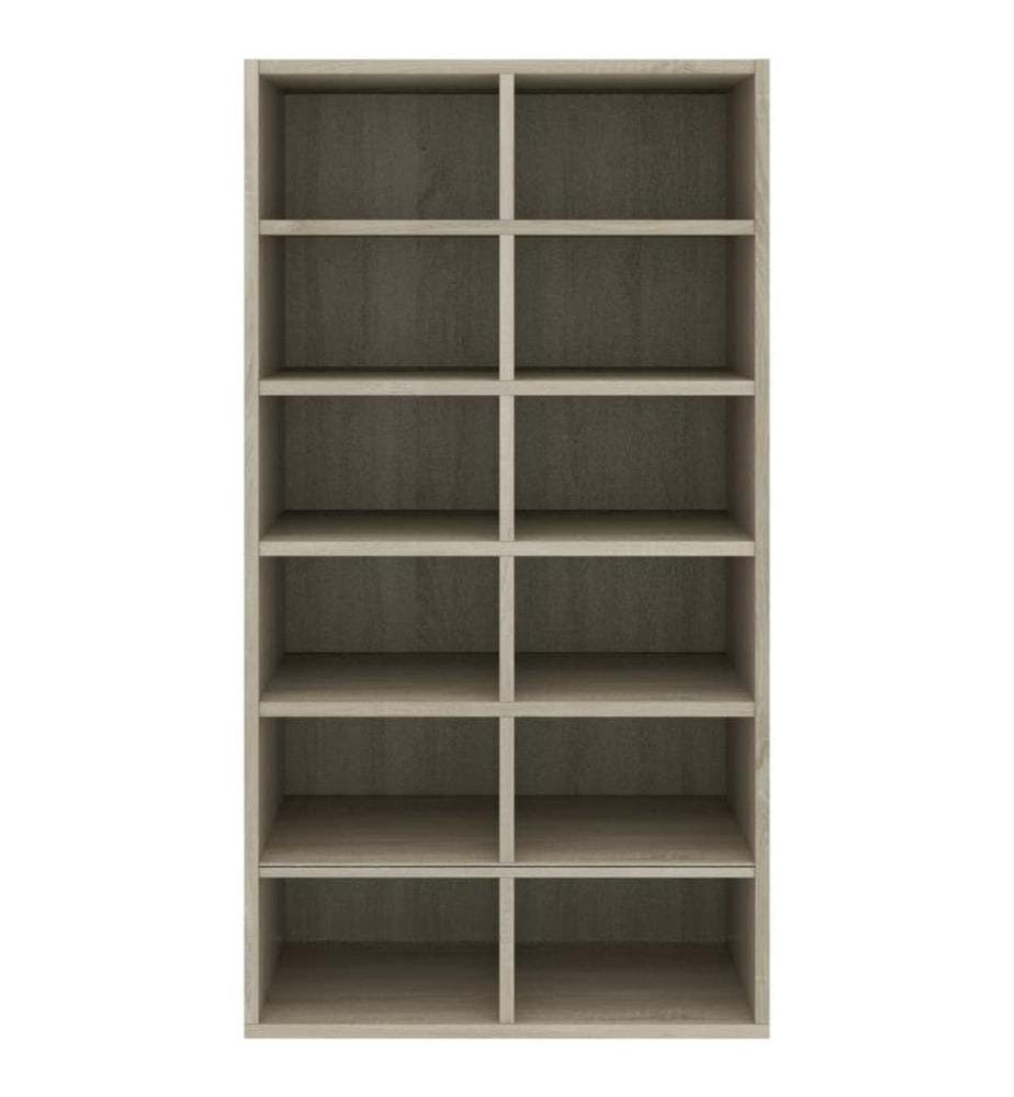 Schuhregal Sonoma-Eiche 54x34x100,5 cm Holzwerkstoff