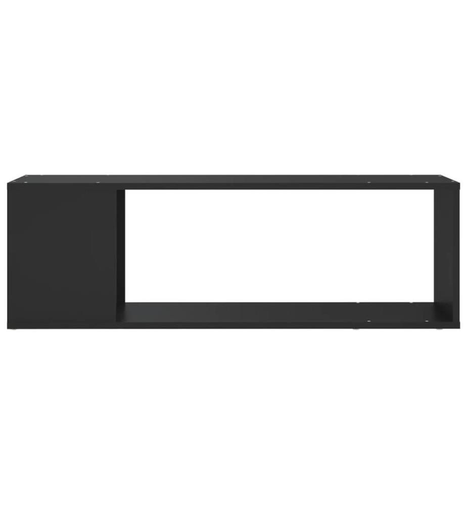 TV-Schrank Schwarz 100x24x32 cm Holzwerkstoff