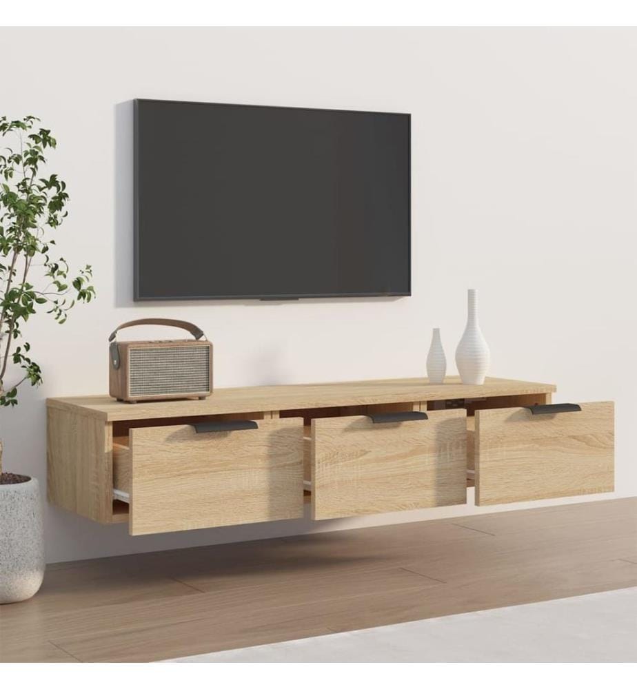 Wandschrank Sonoma-Eiche 102x30x20 cm Holzwerkstoff