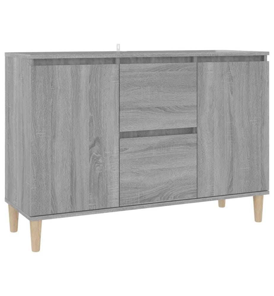 Sideboard Grau Sonoma 101x35x70 cm Holzwerkstoff