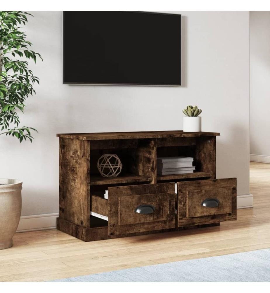 TV-Schrank Räuchereiche 80x35x50 cm Holzwerkstoff
