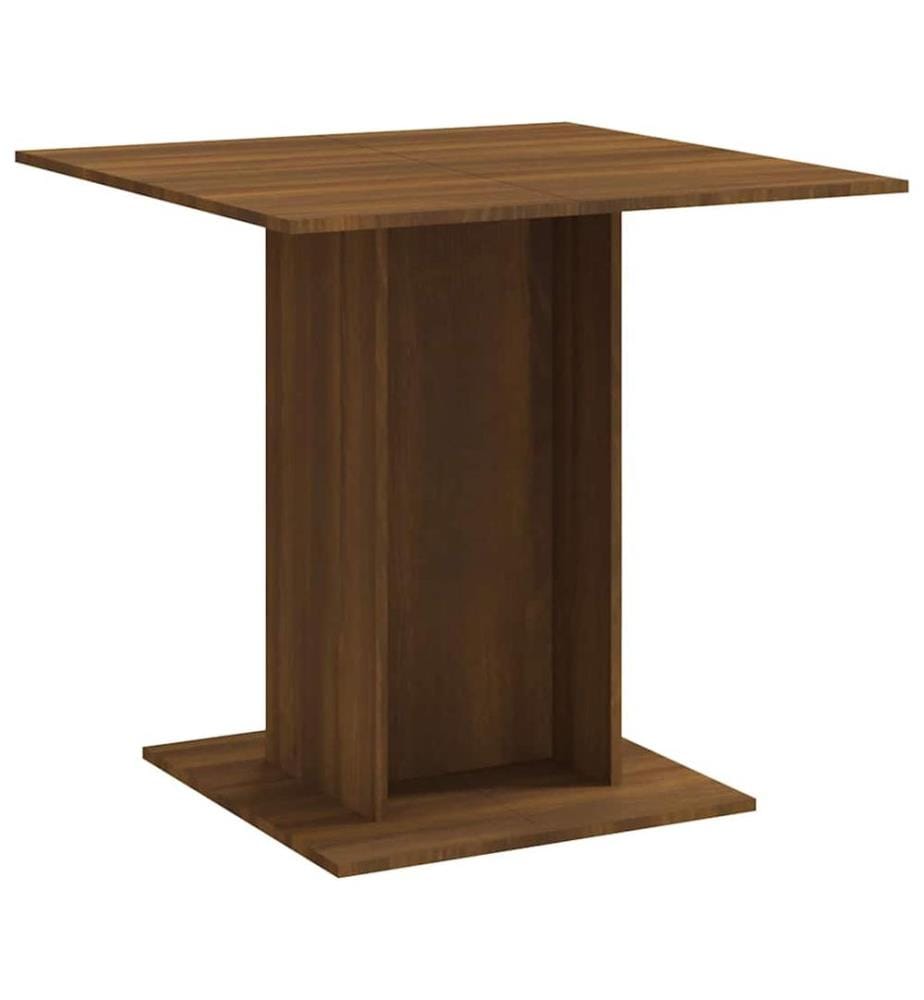 Esstisch Braun Eichen-Optik 80x80x75 cm Holzwerkstoff