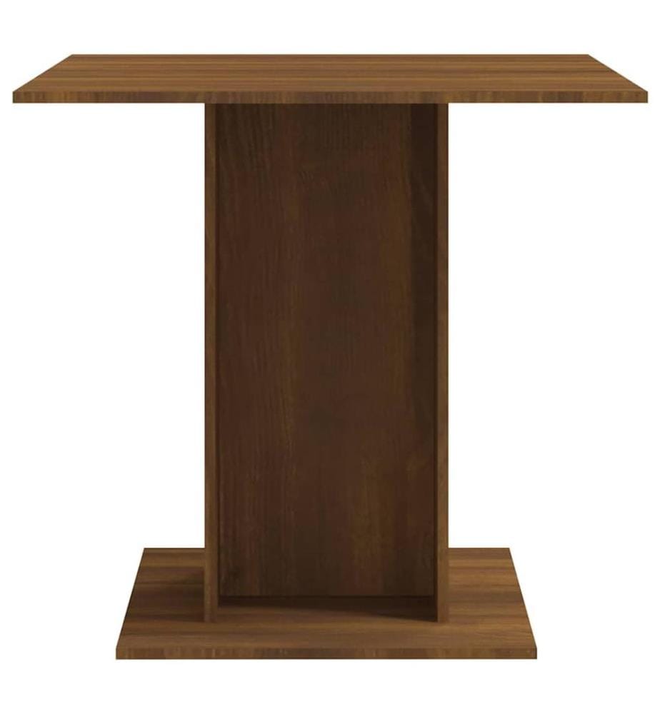 Esstisch Braun Eichen-Optik 80x80x75 cm Holzwerkstoff