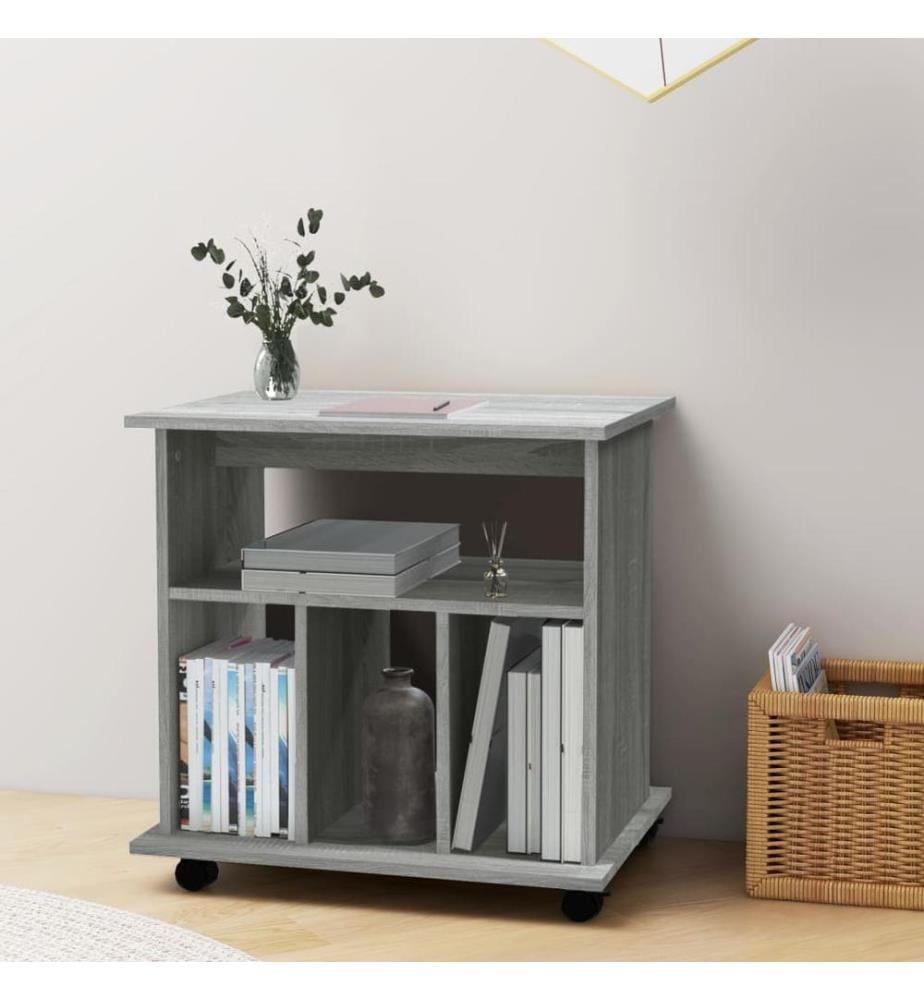 Rollschrank Grau Sonoma 60x45x60 cm Holzwerkstoff
