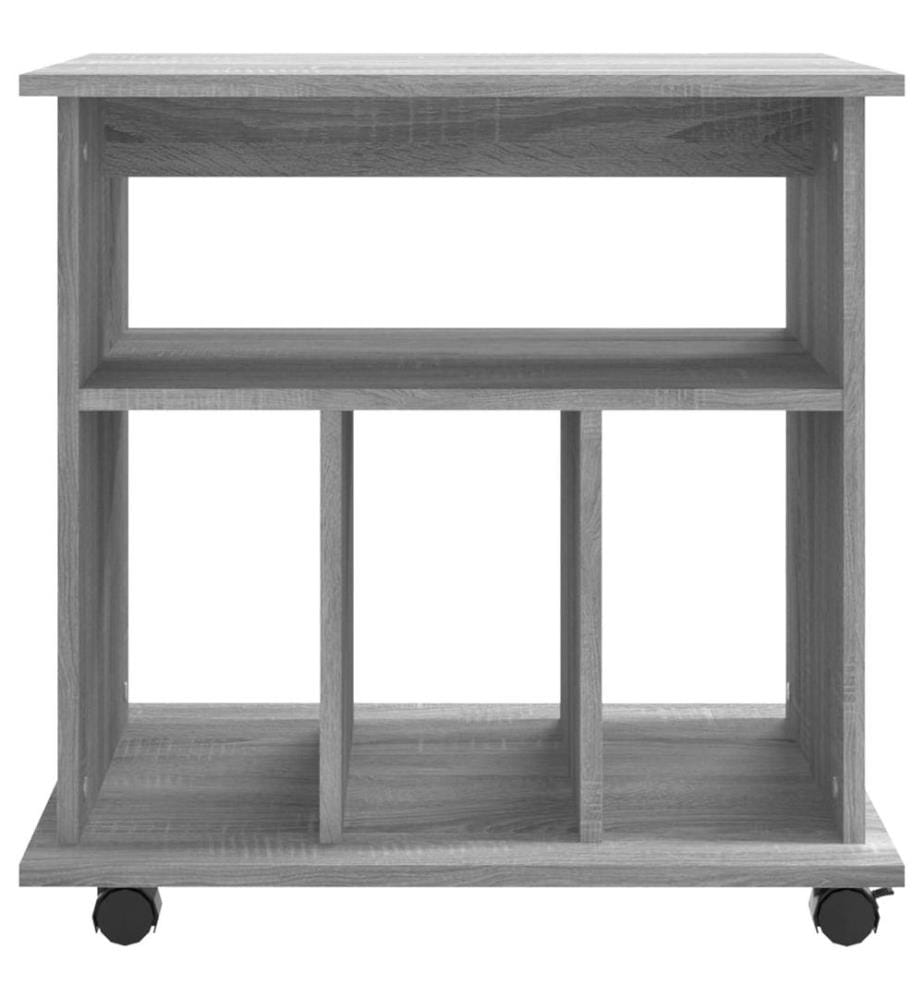 Rollschrank Grau Sonoma 60x45x60 cm Holzwerkstoff