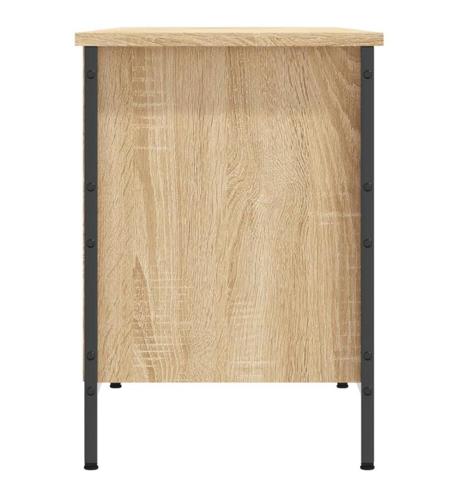 Schuhregal Sonoma-Eiche 131x35x50 cm Holzwerkstoff