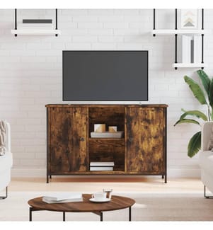 TV-Schrank Räuchereiche 100x35x65 cm Holzwerkstoff