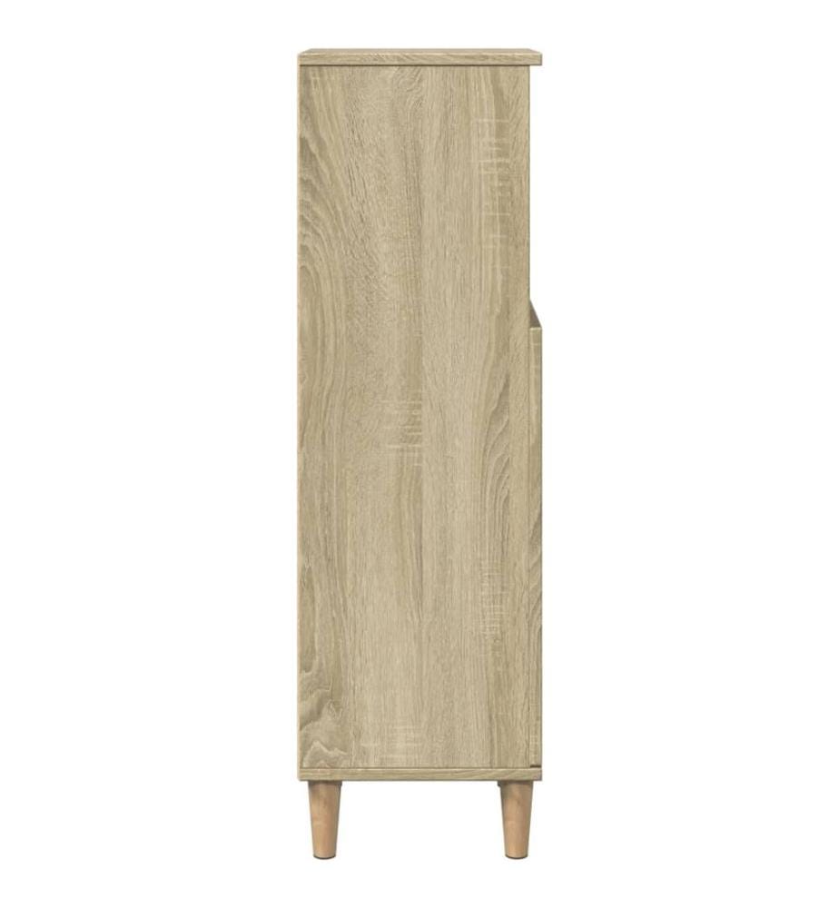 Badschrank Sonoma-Eiche 30x30x100 cm Holzwerkstoff