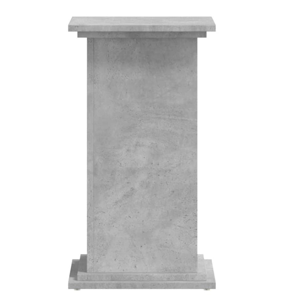 Support pour plantes gris béton 33x33x60 cm bois d'ingénierie