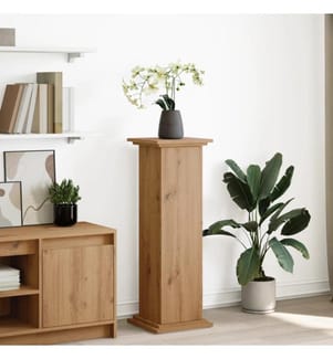 Postament mit Stauraum Artisan-Eiche 31x30x90 cm Holzwerkstoff