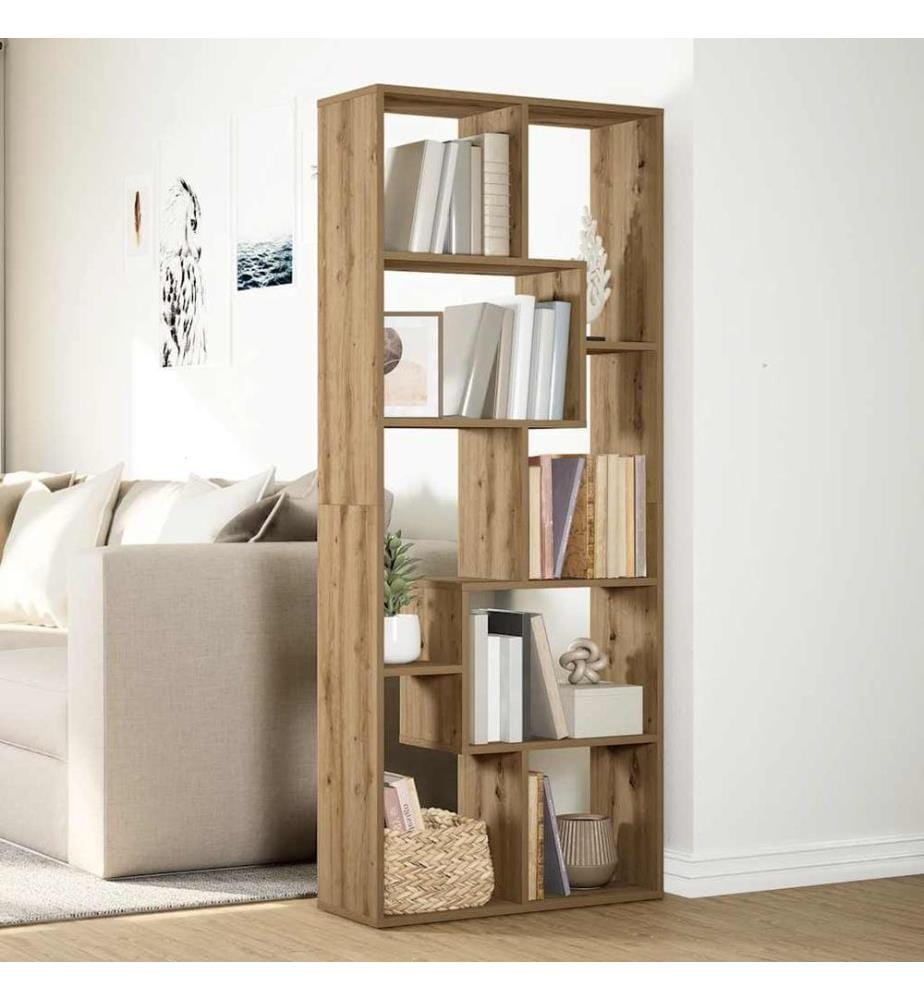 Raumteiler-Bücherregal Artisan-Eiche 67x25x161,5 cm