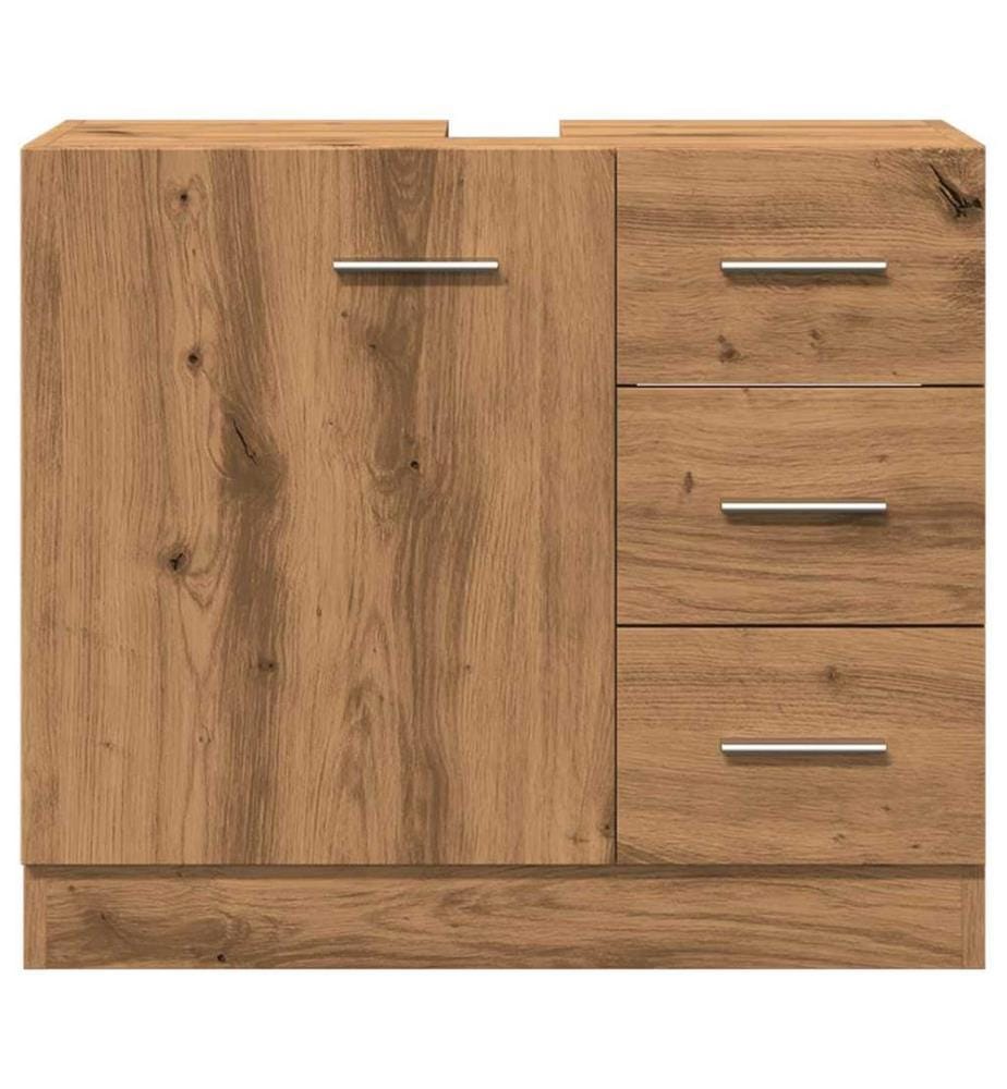 Waschbeckenschrank Artisan-Eiche 63x30x54 cm Holzwerkstoff