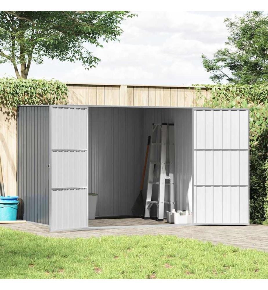 Abri de jardin Gris 195x198x159 cm Acier galvanisé
