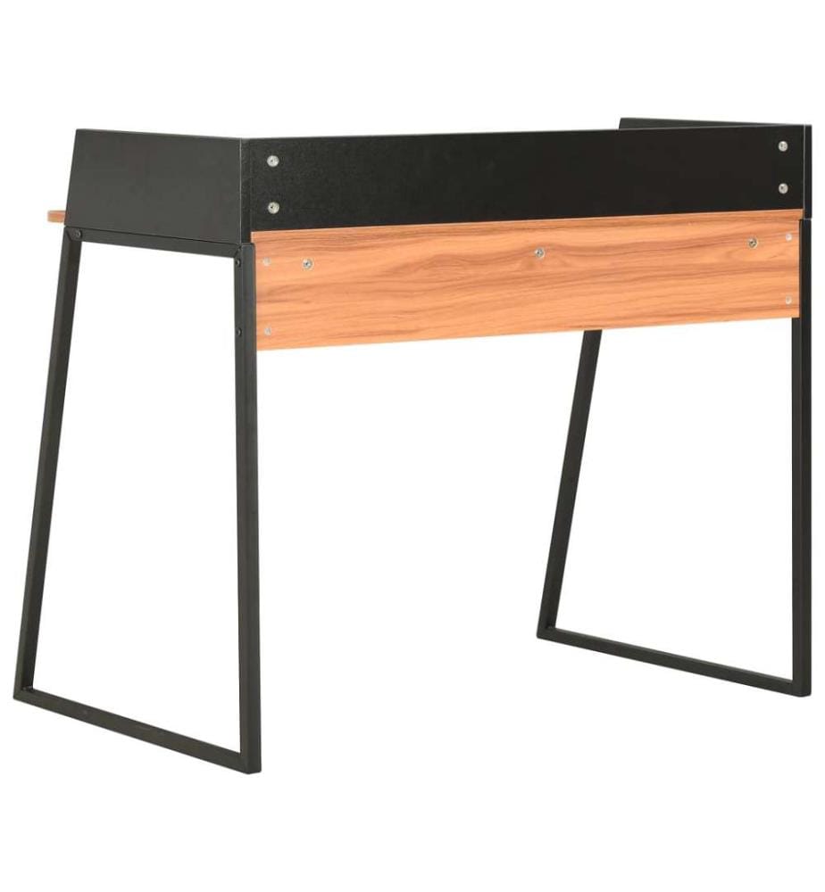 Bureau Noir et marron 90x60x88 cm