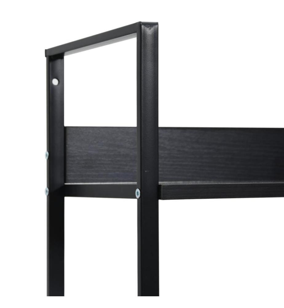 Bücherregal 4 Regalböden Schwarz 60×27,6×124,5 cm Holzwerkstoff