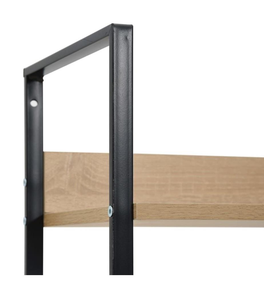 Bücherregal 4 Regalböden Eiche 60×27,6×124,5 cm Holzwerkstoff