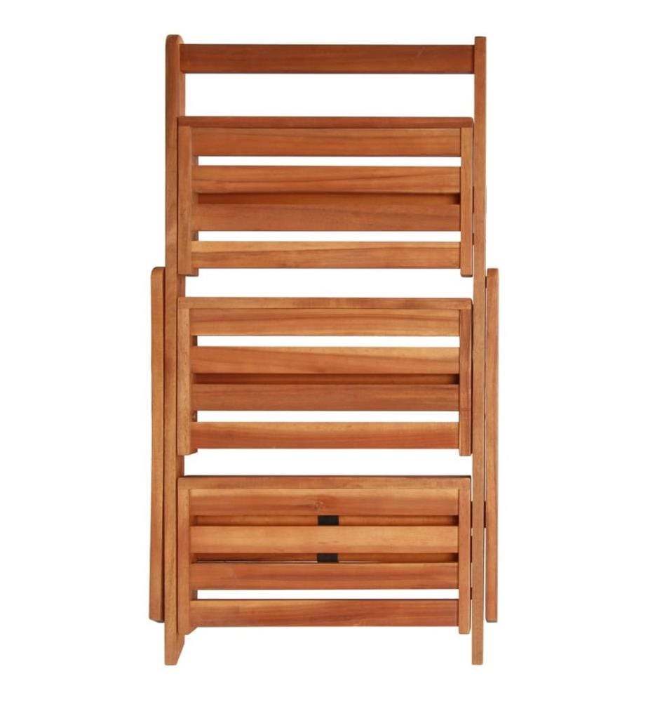 Support de jardinière à 3 niveaux 50x63x80 cm Acacia solide