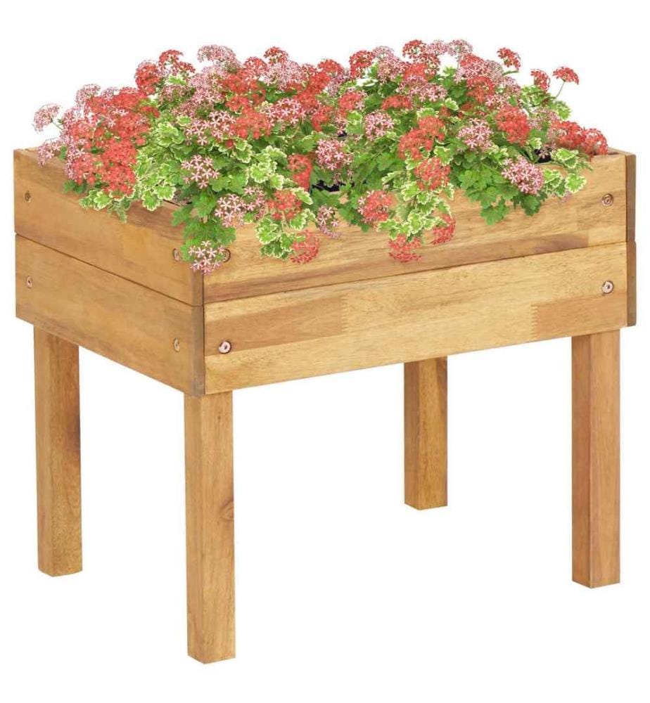 Jardinière surélevée 50x40x45 cm Bois massif d'acacia