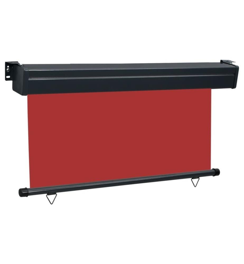 Balkon-Seitenmarkise 140 × 250 cm Rot
