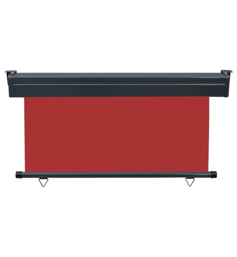 Balkon-Seitenmarkise 140 × 250 cm Rot